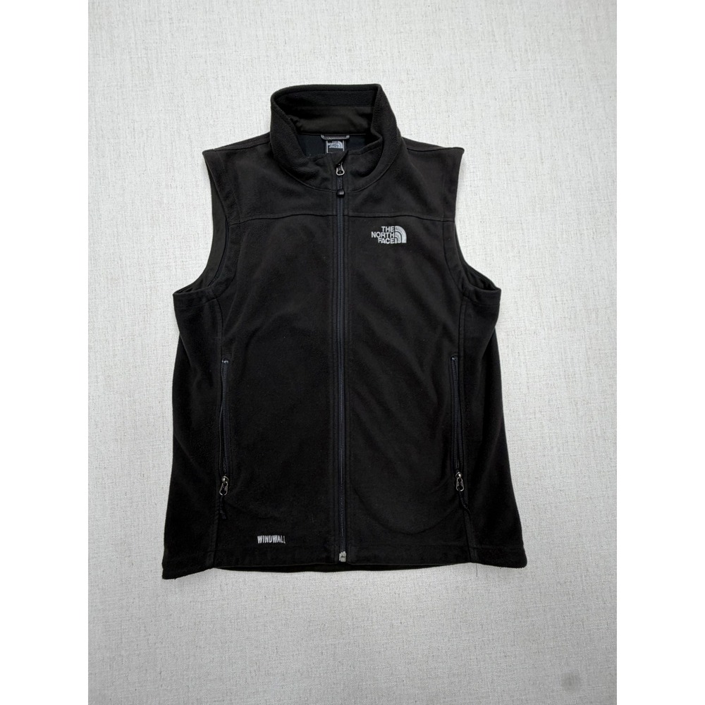 The North Face WindWall Fleece Vest Black Full Zip Mens Small S